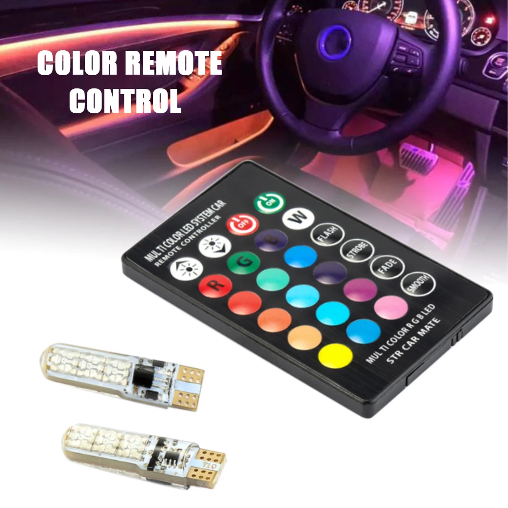 W5W Led T10 Canbus Светодиодные Автомобильные огни RGB светодиодные светильники с