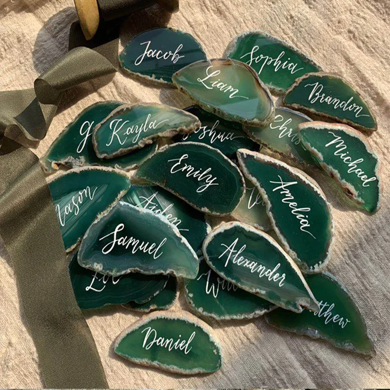 Подставка под заказ из натурального агата стол для юбилея помолвки вечеринки с