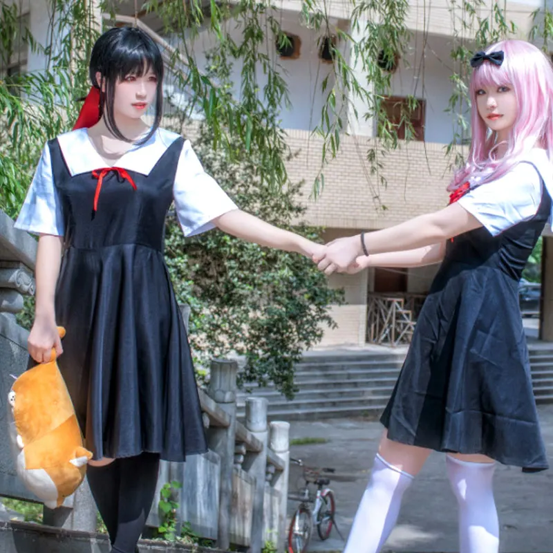 Аниме Kaguya sama: Love is War карнавальный костюм Shinomiya платья для косплея Chika школьная