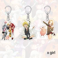 the seven deadly sins new japanese anime acrylic 60mm transparent high definition bag car key ring children%e2%80%99s gifts souvenirs