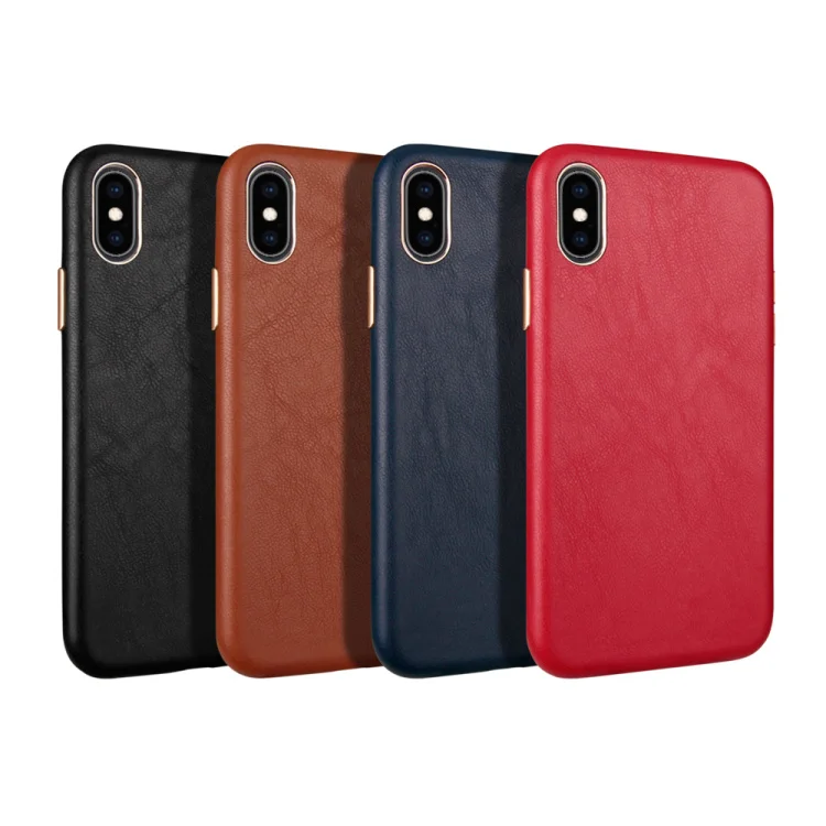 

Lambskin all-inclusive back cover case for iPhone Xs Max XR 11Pro max 7 8 Plus metal button Luxury leather cases Fran-BD2