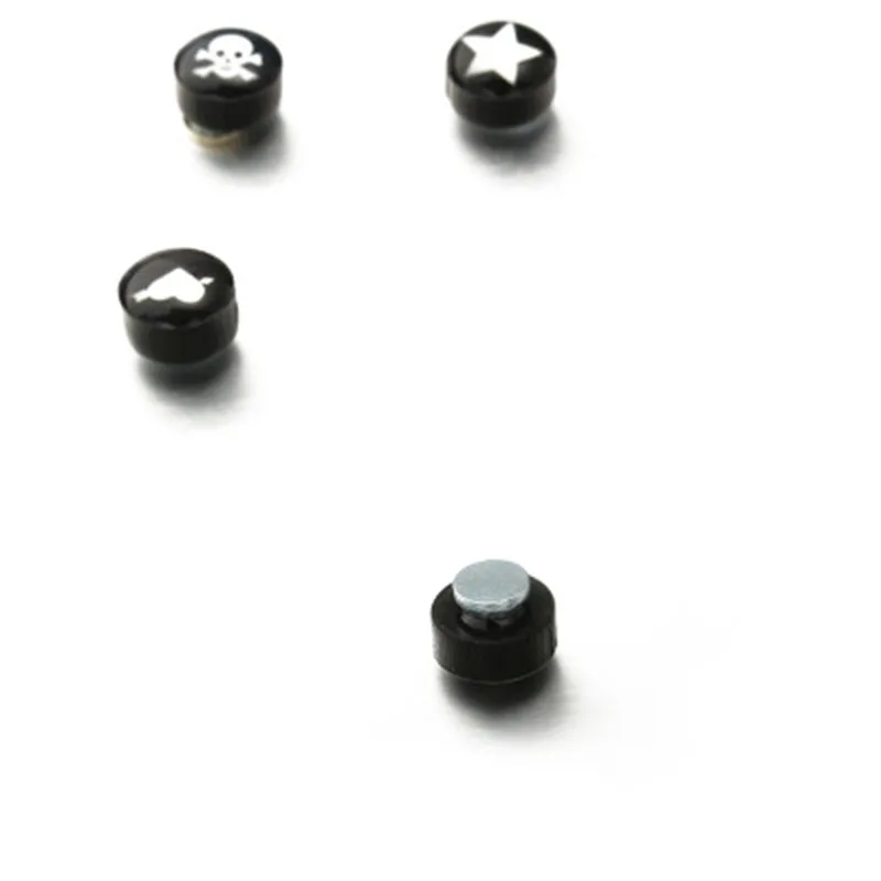 Rock Strong Magnet Magnetic Health Care Ear Stud Non Piercing Earrings Skull David Star Earings Jewelry Gift Mens Women WD481 | Украшения и