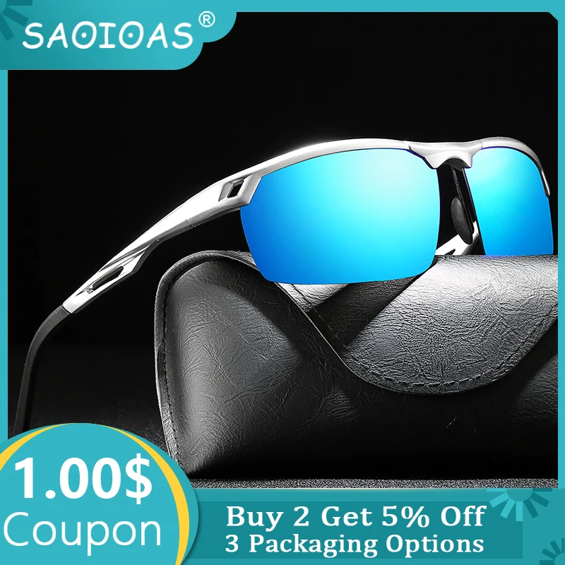 Солнцезащитные очки SAOIOAS поляризационные для мужчин и женщин зеркальные