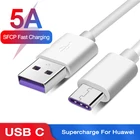 Сверхбыстрый usb-кабель 5A для Huawei P30 P20 Lite, Xiaomi Mi 9 8, зарядный кабель 3,0 USB Type C для Samsung S8 S10 S9