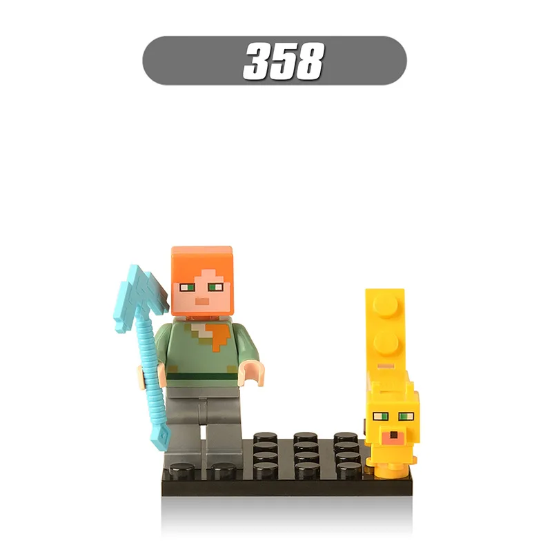 

2021 New Minecraft Building Block Doll Figurines Assembled Minifigure Boys 4-12 Years Old Compatible Toy of Kids Block of child