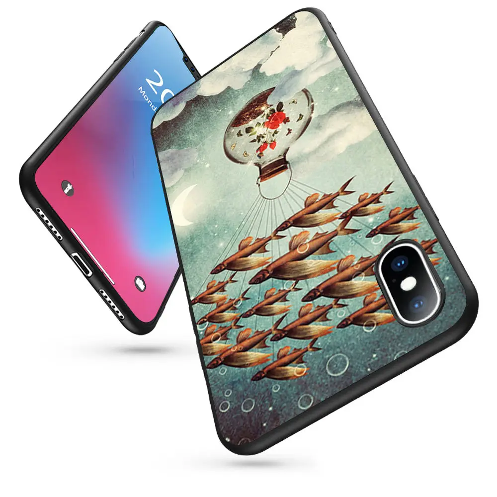 Мягкий силиконовый чехол Coque среди диких цветов для iPhone 11 Pro Max X 5S 6 6S XR XS 7 8 Plus