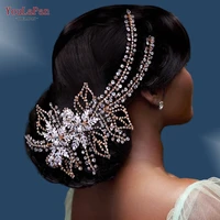 youlapan hp254 wedding hair clip side headpiece headband women tiara crystal bridal headdress rhinestone hair accessories