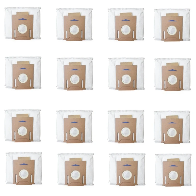 

for ECOVACS DEEBOT OZMO T8 T8 AIVI Robot Vacuum Cleaner High Capacity Leakproof Dust Bag Replacement Accessories, 16PCS