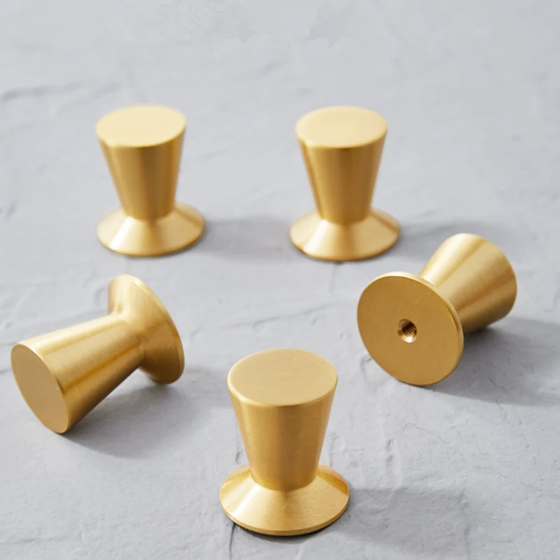 Твердый латунный кухонный шкаф ручки и тянет золотые мебельные ящик комод двери