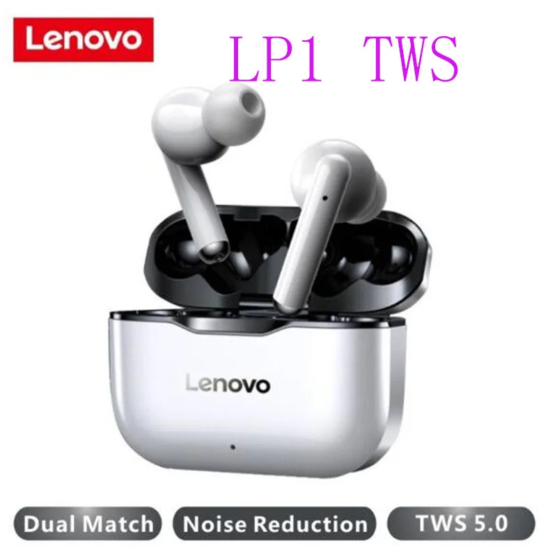 Оригинальные беспроводные наушники Lenovo LP1 TWS Bluetooth 5 0 двойное Стерео