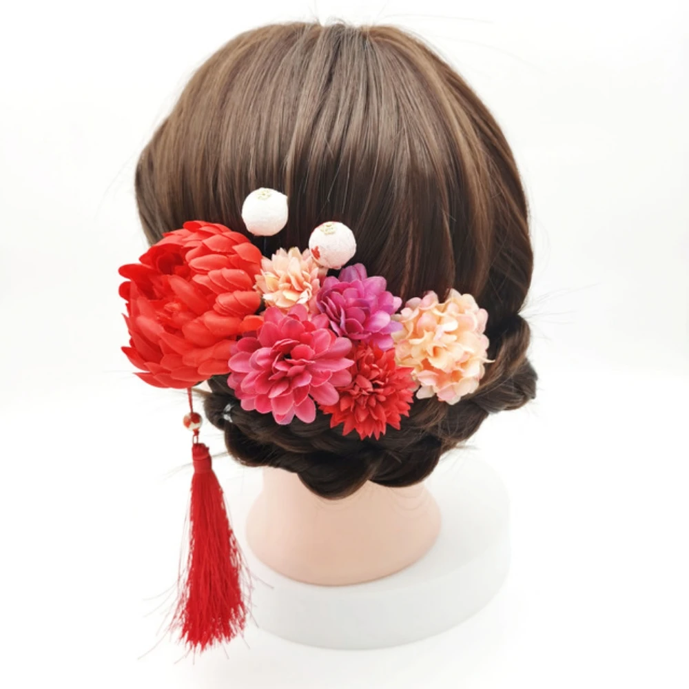 

8Pcs/Set Bridal Hair Comb Rustic Wedding Floral Hair Clip Women Stimulation Flower Hairpin Bride Hair Accessories Greenery Combs