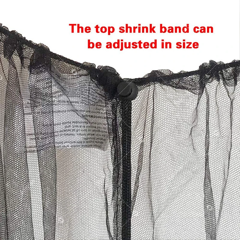 

Newly Umbrella Table Screen Outdoor Patio Anti Mosquito Pest Net Cover with Zipper & Water Tube Adjustable Mesh Canopy Curtain