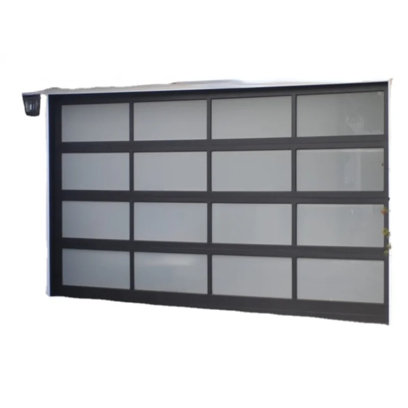 remote control automatic Aluminium glass steel rolling doors / car garage door