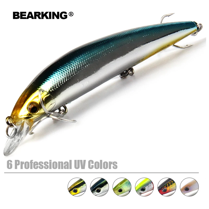 Bearking 1 шт. приманка в виде гольяна лазерная искусственная с 3D глазами 12 9 см 14 8 г
