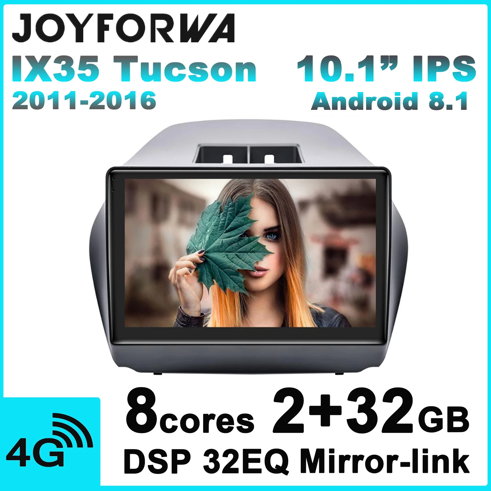 DSP SPDIF 10 1 &quotAndroid 8 Автомобильный мультимедийный радио для hyundai IX35 Tucson 2011 2016 gps