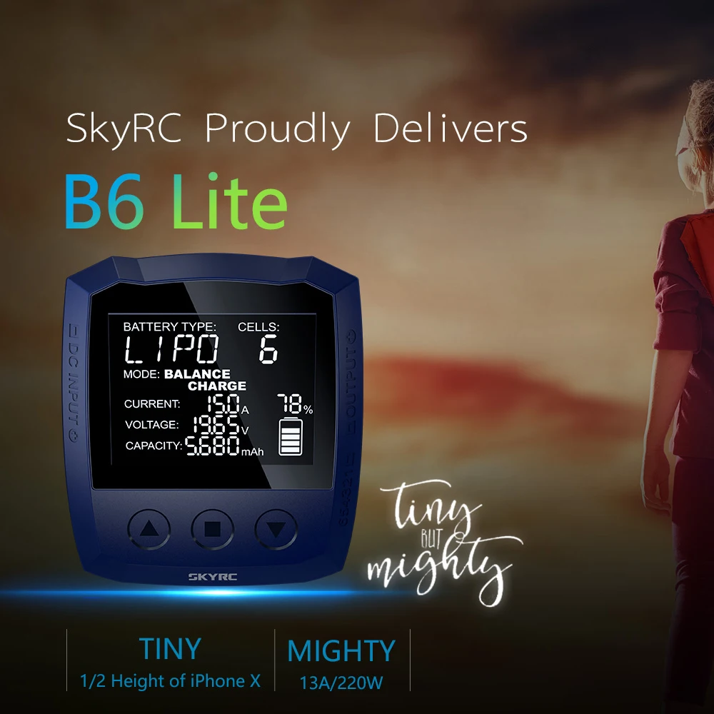 Балансирующее зарядное устройство SKYRC B6 Lite 220 Вт 13A умное постоянного тока для