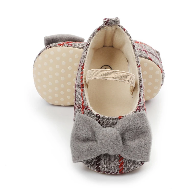 

Cute Baby Girl Princess Shoes Newborn Kids Crib Sole Non-Slip Sneaker First Walking Bow Soft Soled Shoes