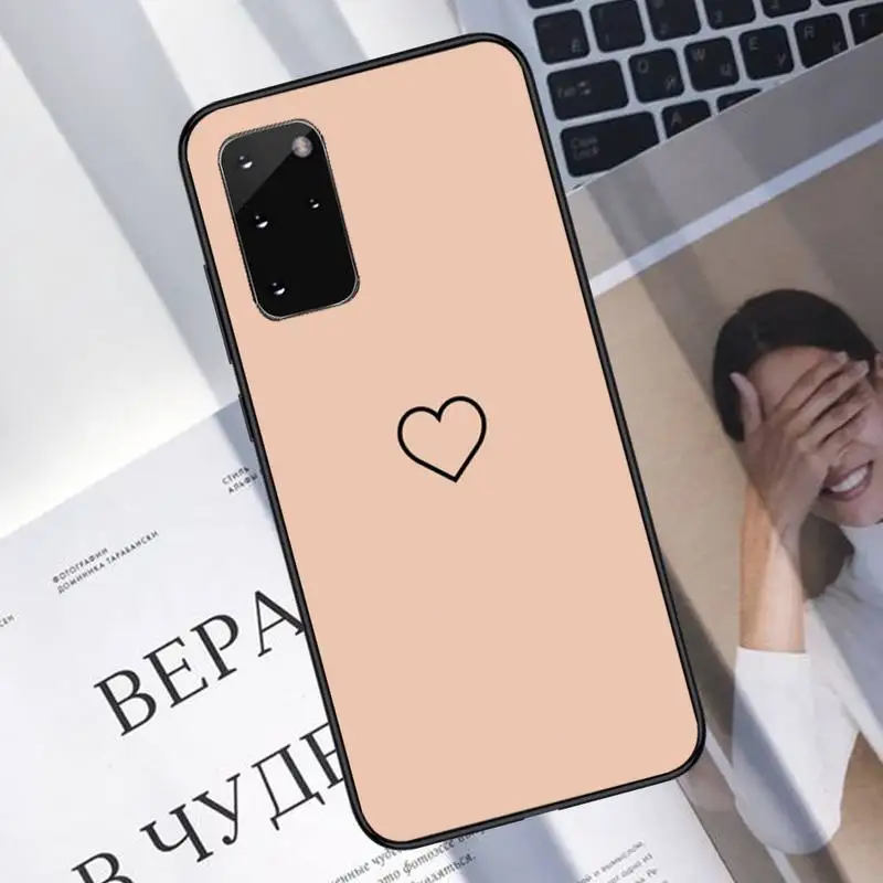 

love heart Phone Case For Samsung A40 A31 A50 A51 A71 A20E A20S S8 S9 S10 S20 Plus note 20 ultra