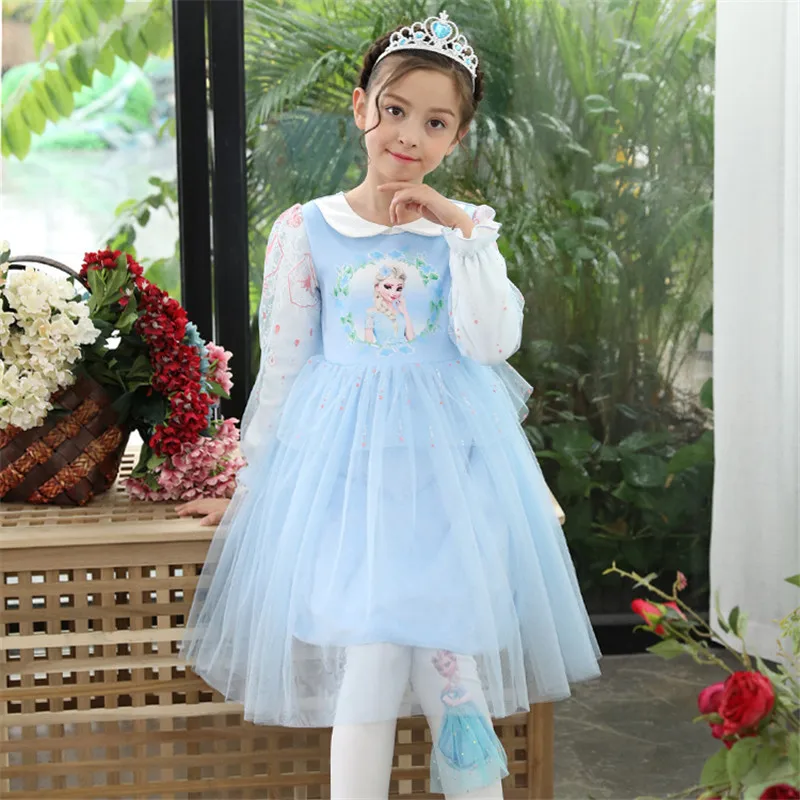 Girls Elsa Dress Kids Dresses for Baby Girl Toddler Winter Princess Clothes Christmas Teen Cartoon Birthday Gown Tutu Thicken 10 | Детская