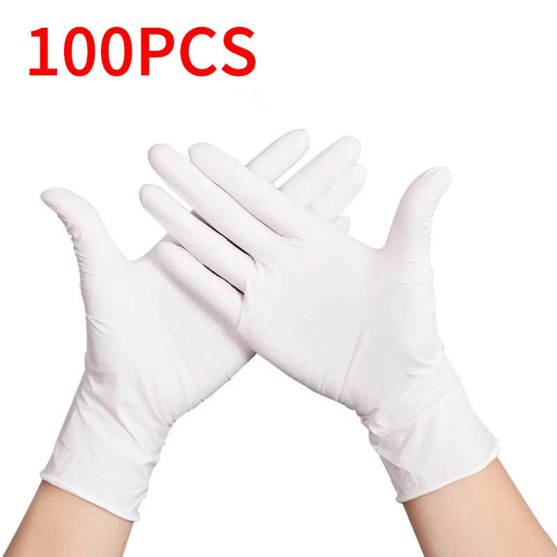 100 шт. резиновые перчатки кухонные/нитриловые/резиновые/садовые одноразовые