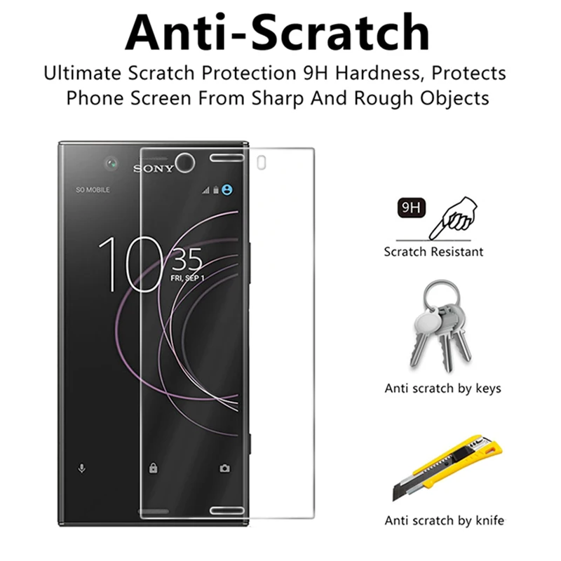 Screen Transparent Glass for Sony Xperia XZ XZS XZ2 Premium Tempered Glass for Sony XZ3 XZ2 XZ1 Compact Glass on Xperia L L1 L2
