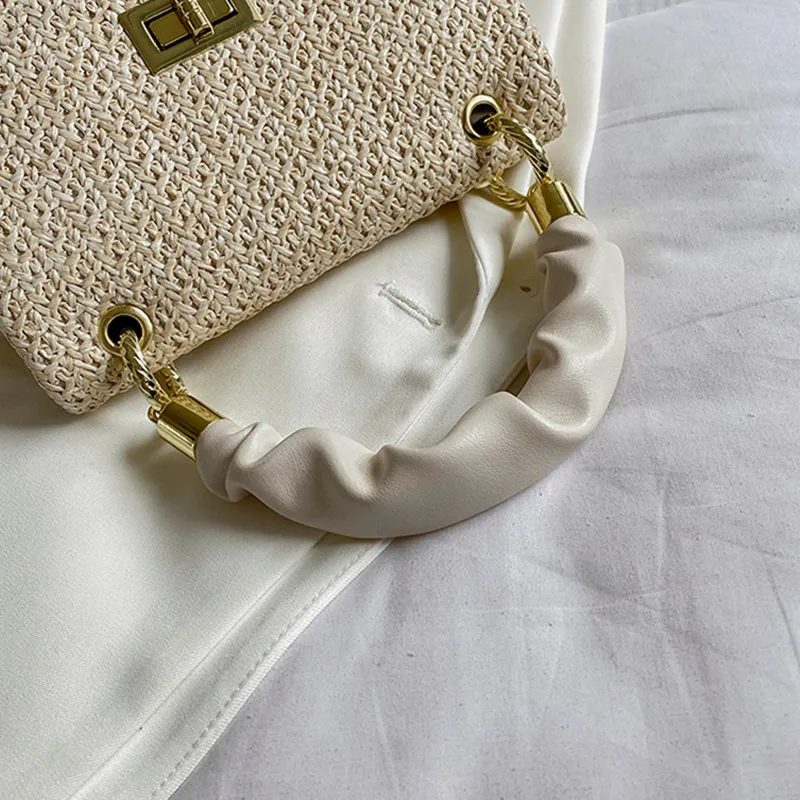 

Bags for Women 2021 New Fashion Woven Chain Tote Bag Simple and Versatile Shoulder Diagonal Bag Purses and Handbags Sac A Main