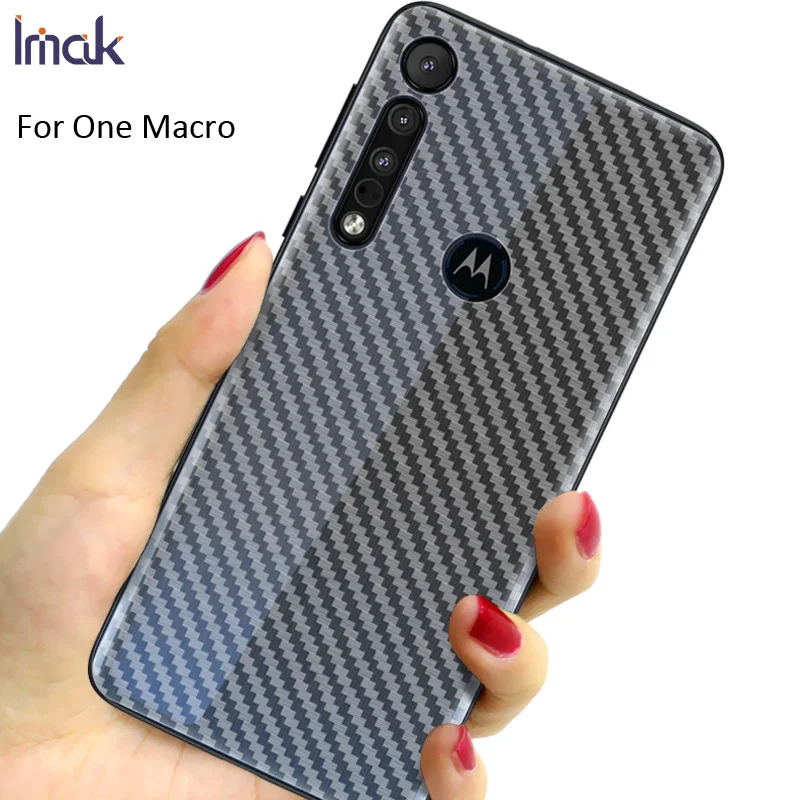 Задняя пленка IMAK из углеродного волокна с рисунком для Motorola Moto G8 Plus Play One Защитная