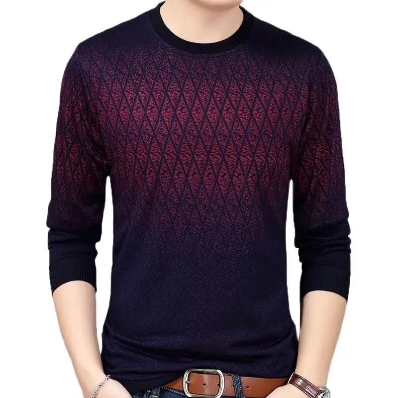 

2021 Brand New Hot Casual Social Argyle Pullover Men Sweater Shirt Jersey Clothing Pull Sweaters Mens Fashion Male Knitwear 151