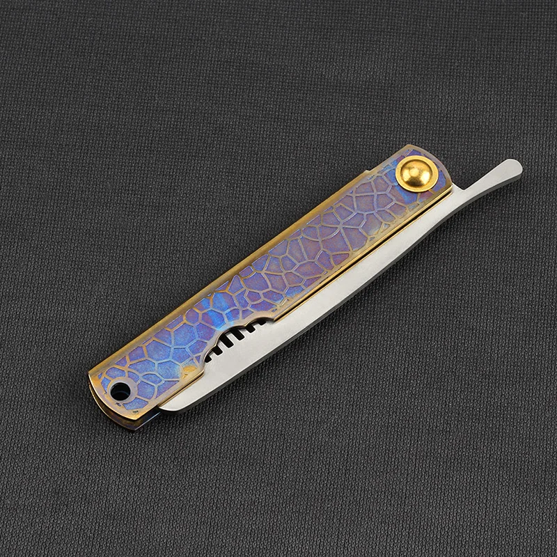 1 шт складной расчески для бороды Титан гребень из сплава не ржавеет и анти