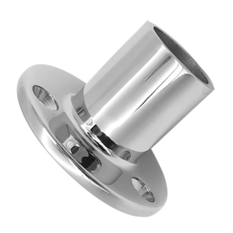 

316 Stainless Steel 90 Degree Marine Boat Hand Rail Fitting Round Stanchion Boating Tubes Base for Pipe 32 Dia
