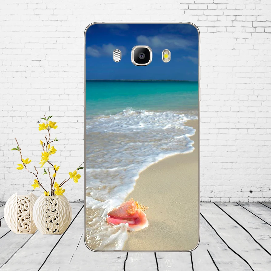17 Летний пляж на закате на море пальмы чехол с елкой Крышка для samsung Galaxy a3 a5 A6 A8 j3 j5 j7 - Цвет: 17
