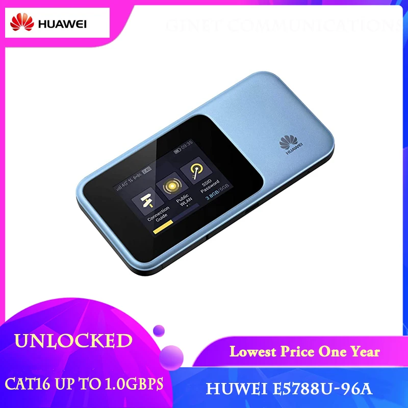 

Разблокированный мобильный роутер Huawei E5788 E5788U-96A Cat16 Gigabit Pocket 4G