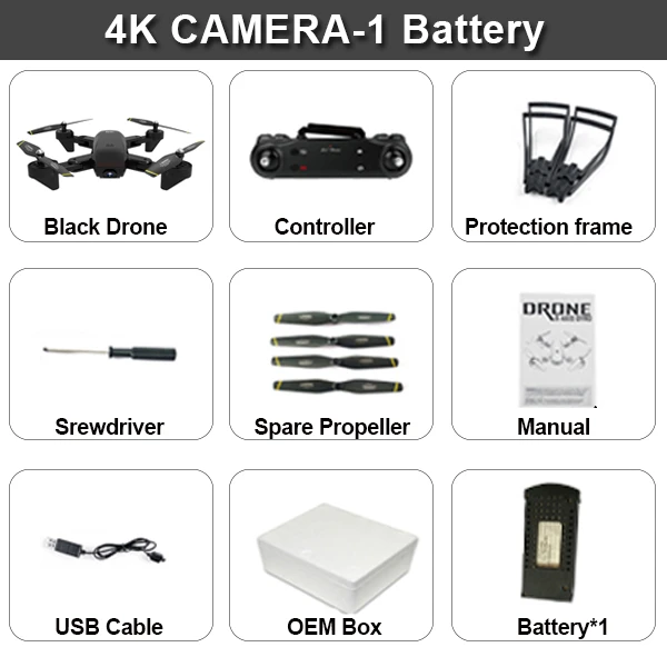 4K Black 1B SG700D 4K Квадрокоптер Дрон Дроны с камерой Hd мини Дрон Rc вертолет игрушки профессиональный Дрон Com камера Квадрокоптер гоночный - Цвет: 4K Black 1B