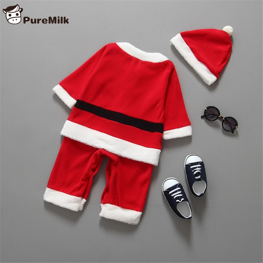 ползунки Новогодние товары одежда для малышей Костюм санта-клауса новорожденных