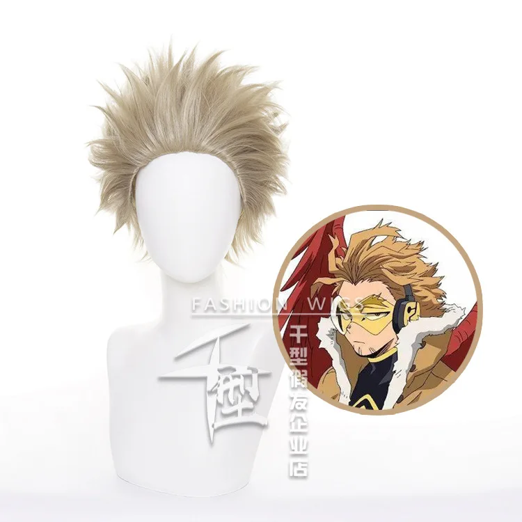 

My Hero Academia Hawks Takami Keigo Short Wig Cosplay Costume Boku no Hero Academia Hiro Akademia Synthetic Hair Hawkes Wigs