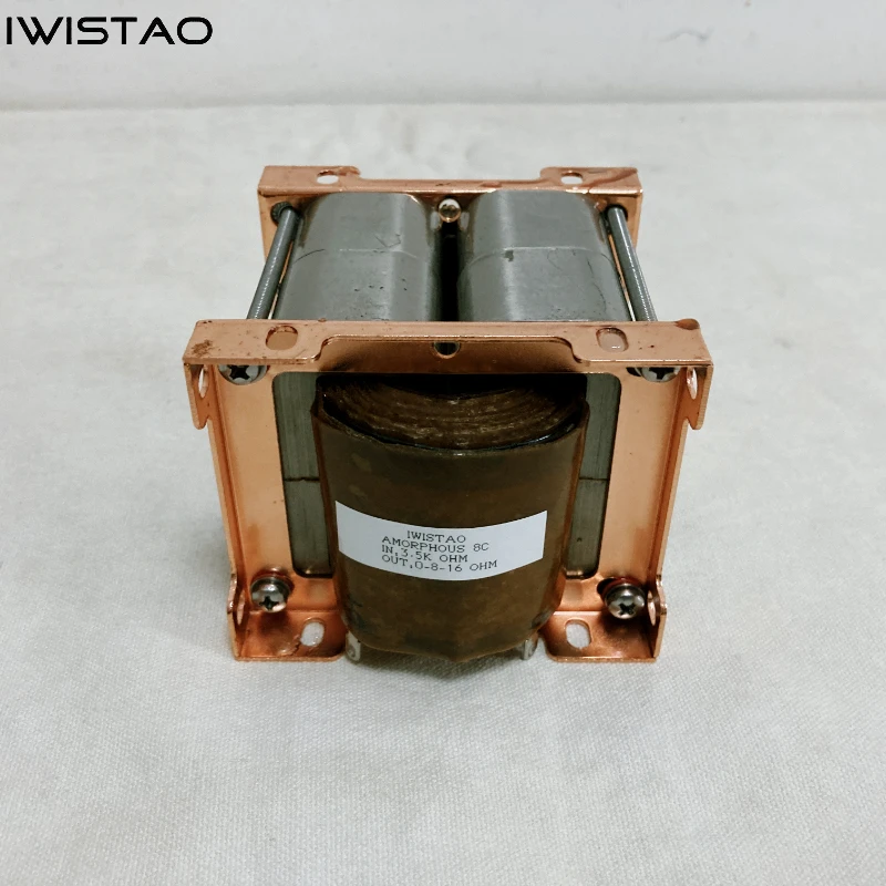 IWISTAO-transformador de salida tipo C, núcleo avanzado 8C amorfo británico de un solo extremo Pr 2,5/3,5 K Se 0-4-16ohm para tubo 2A3/300B