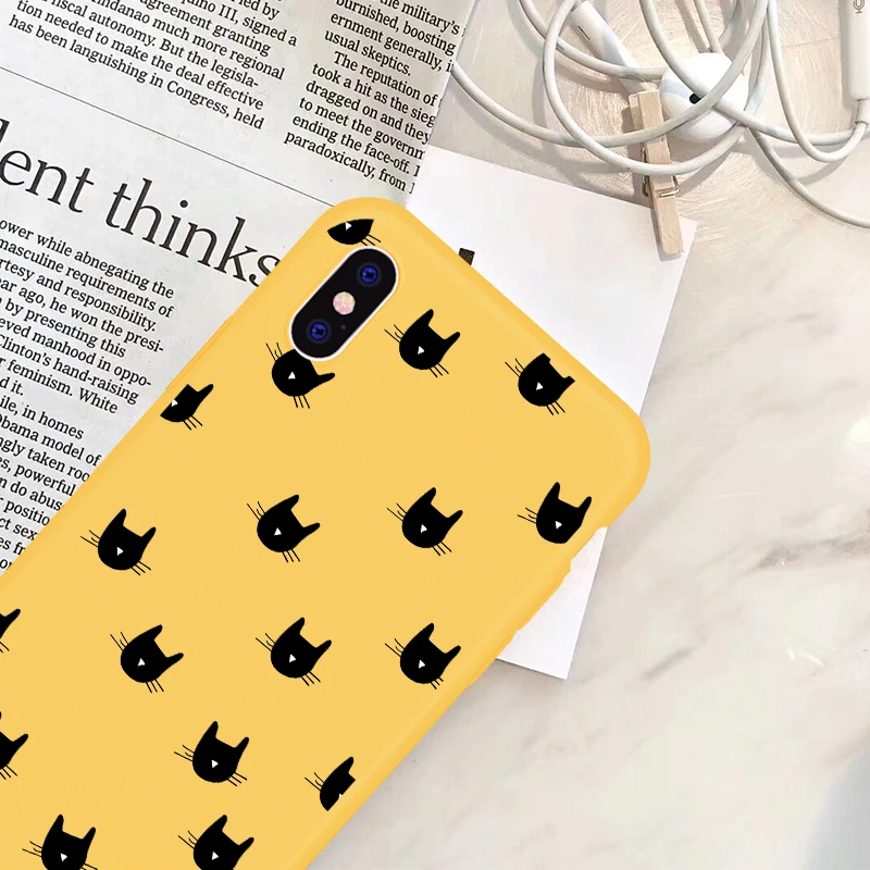 Чехол для телефона с желтым цветком iphone 11 Pro X XS Max XR 6 6S 7 8 Plus мягкий силиконовый