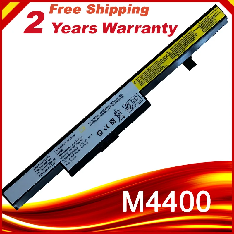 

Laptop battery for Lenovo B50-70 B40-70 B50-30 B50-45 B40-30 B50-80 M4450 M4400 M4400A L13S4A01 L13M4A01 L13L4A01 N40 N50 V4400