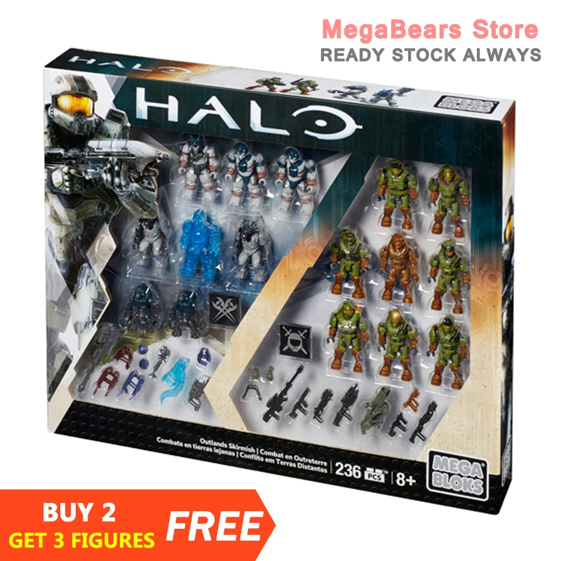 Строительные блоки Mega Bloks 220 Halo CNH01 Outlands плинтус строительные игрушки|Игрушечные