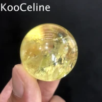 3 5 4cm natural crystal clear quartz citrine sphere energy ball reiki stone home office aquarium decoration accessories gemstone
