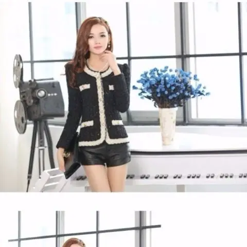 

Coat Woman Spring and autumn with new Korean version slim short coat lady fragrance spring and autumn small suit blouse
