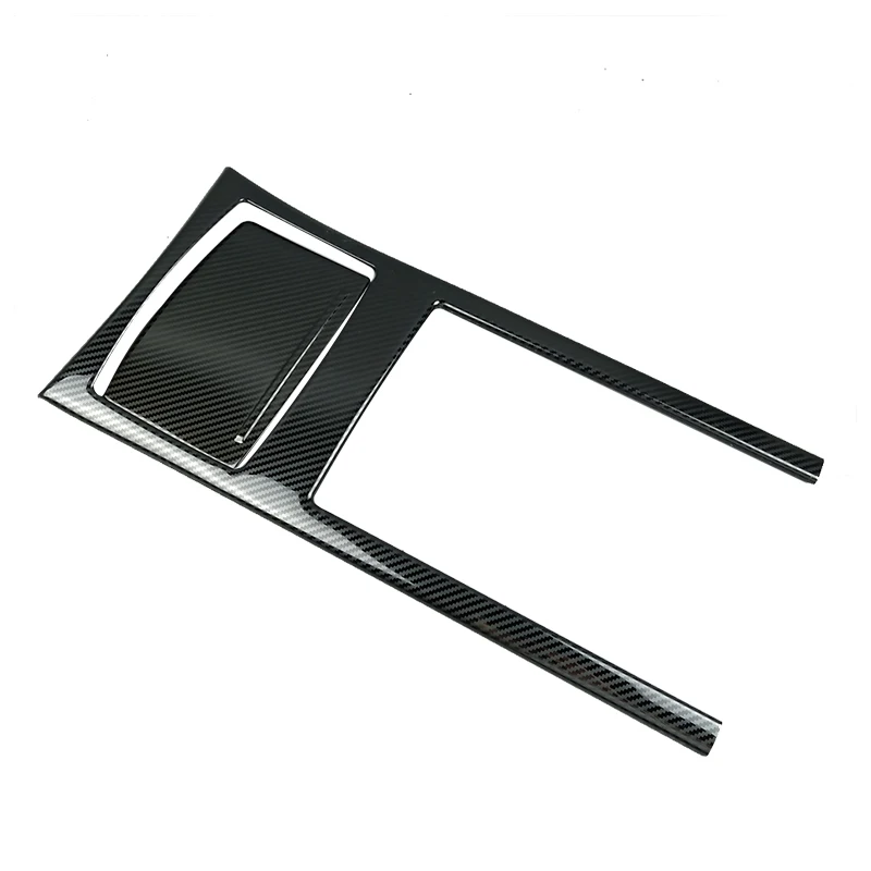

Carbon Fiber Styling Water Cup Panel Cover Sticker Trim For Audi A6 C7 A7 Interior Console Armrest Storage Box Decoration Frame