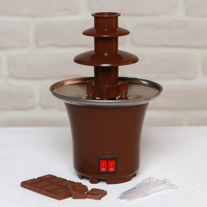 Set &quotChocolate fountain" for making fondue sticks instructions recipes Chocolate Fountains Popcorn Makers Kitchen Appliances Home |