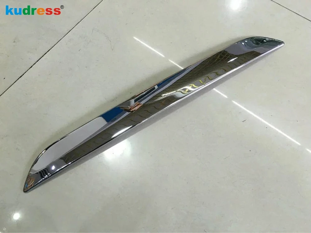 Задняя отделка крышки багажника для Toyota Sienta NHP170 2015 2016 2017 ABS Хромированная