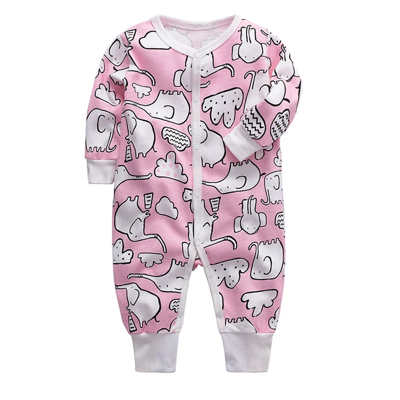 

Newborn Spring Jumpsuits Cotton Boys Girls Clothes 0-3 Months New born Footies Pajama Summer Sleep Play Baby Romper