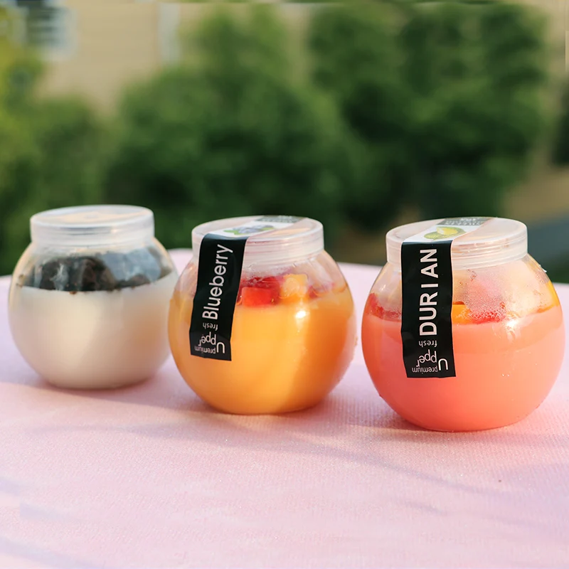 50 шт. круглая прозрачная бутылка для йогурта 160 мл | Дом и сад