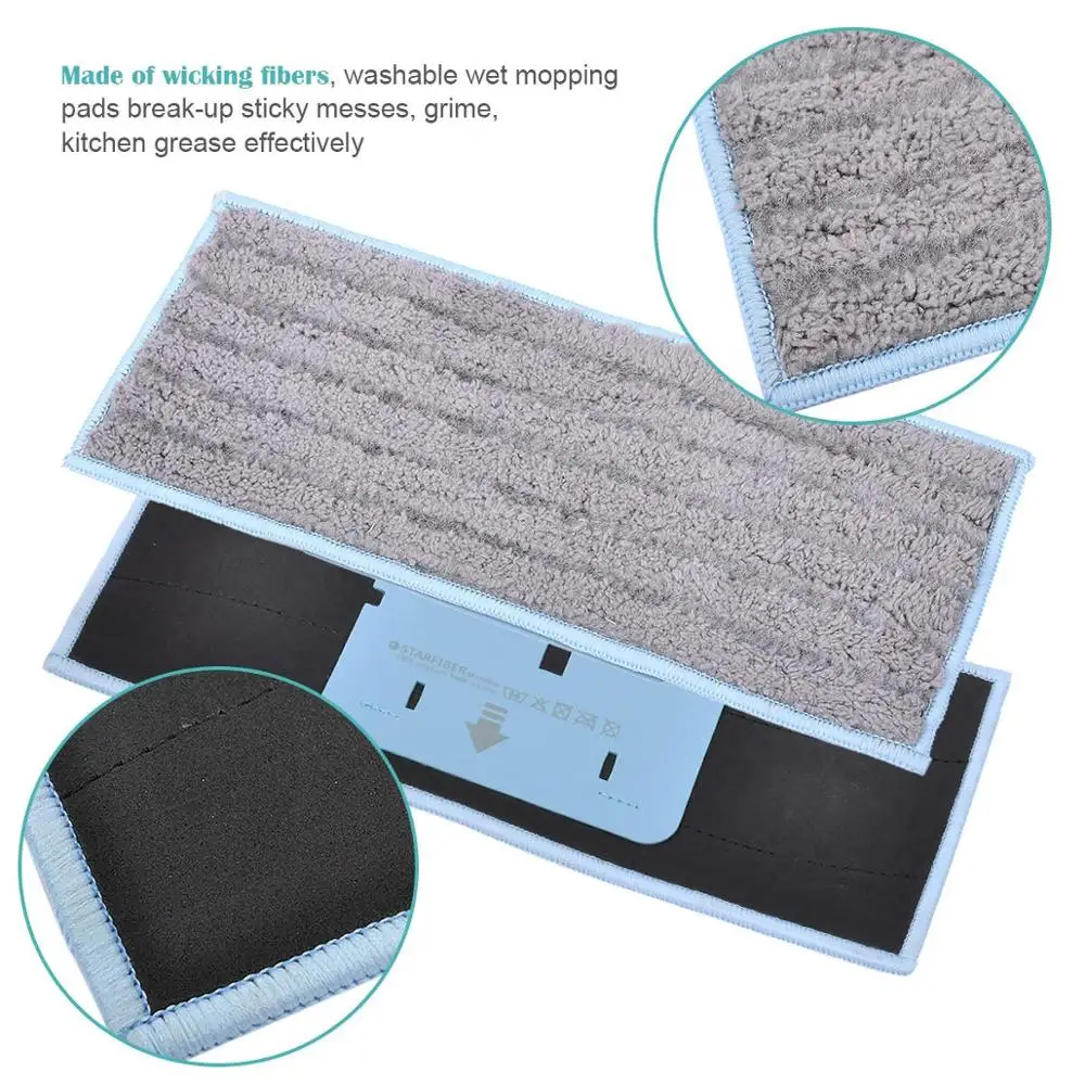 Моющаяся влажная подметающая Швабра из микрофибры 3 шт./лот тканевые накладки для