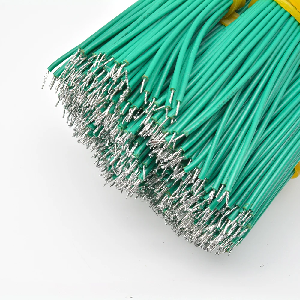 24AWG 100 шт./лот 8 см двойной Луженый провод UL1007 припой 6 цветов Перемычка кабель