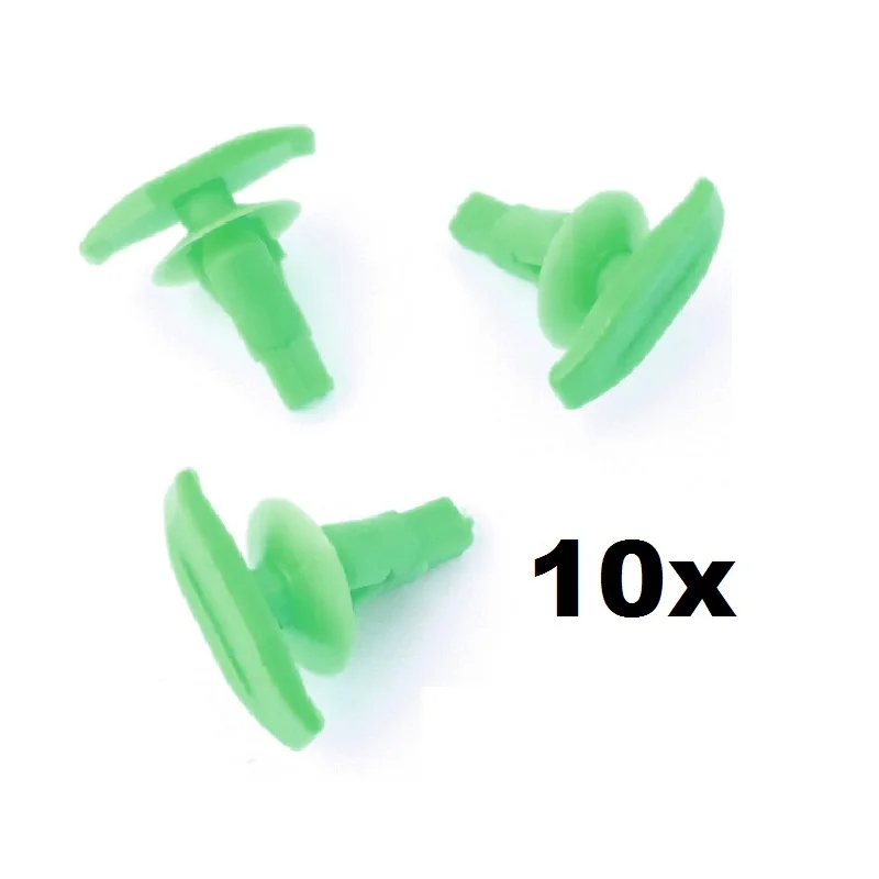 

10x For Honda Plastic Weatherstrip & Rubber Door Seal Clips, Door Gasket Clip- Green #72311-S5S-003