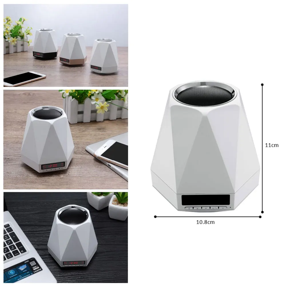 

Led Colorful Smart Night Light Support TF Card Mini Chargeable Outdoor Audio Diamond Wireless Bluetooth Speaker